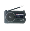 Radio portátil TECSUN R-305P de banda completa con dial analógico retro DSP. Sin batería (negro).