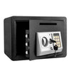 Caja fuerte de acero pequeña de pared con placa antirrobo y contraseña, color negro, con ranura para dinero.