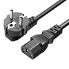 Cable de alimentación de cobre puro de 1,5 m, 3 pines, 0,75 mm², para monitor de ordenador, enchufe europeo