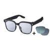 Gafas inteligentes M02S con cámara HD de 8 MP, video de 1080P, asistente de voz con IA, grabación y traducción. Transparentes y fotocromáticas.
