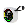 Monitor ambiental portátil multigás 6 en 1 para CO/O2/BP/ALT/T/H y medidor de calidad del aire recargable