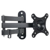 Soporte de pared telescópico giratorio para monitor, compatible con pantallas LCD de TV de 10 a 24 pulgadas (116B)
