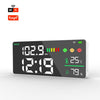Medidor de decibelios de ruido Tuya Smart 5 en 1 para montaje en pared con visualización de temperatura, humedad y hora, Especificación: BASIC-C