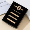 5 piezas/juego Anillos decorativos para correas, accesorios con dijes de letras para correas, Estilo: C