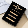 5 piezas/juego Anillos decorativos para correas, accesorios con dijes de letras para correas, Estilo: D