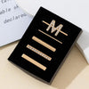 5 piezas/juego de anillos decorativos para correa, dijes de letras para correa, accesorios, estilo: M