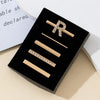 5 piezas/juego Anillos decorativos para correas, accesorios con dijes de letras para correas, Estilo: R