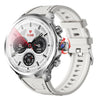 Reloj inteligente con ranura para tarjeta SIM global 4G y cámara giratoria para llamadas/fotos (plateado, 3+32 GB).
