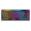 Teclado mecánico RGB iMICE GK-170 con cable USB-C de 1,5 m, 68 teclas intercambiables en caliente (negro estándar)
