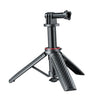 Trípode mini automático desplegable XILETU XS-22, palo selfie, monopié extensible ajustable de 13 a 30 cm para cámara de acción (negro)