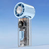 Ventilador de enfriamiento de hielo de alta velocidad S8 con pantalla digital, silencioso y portátil (azul)