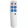 Mando a distancia universal programable de 7 teclas para personas mayores. Botones grandes y fácil de usar. Mando a distancia IR para TV/STB/DVD/DVB/HiFi. Color plata.