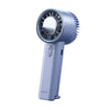 Ventilador portátil de mano para refrigeración por hielo, ventilador de escritorio de alta velocidad con turbina de semiconductores (azul)