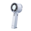 Ventilador portátil de mano para refrigeración por hielo, ventilador de escritorio de alta velocidad con turbina de semiconductores (blanco)