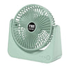 Ventilador de escritorio de 6 pulgadas con 3 velocidades, silencioso, para verano (verde).