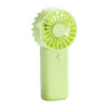 Ventilador de mano compacto F50 Mini, ventilador de escritorio de alta potencia para dormitorios (verde)