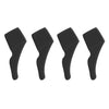 Juego de 4 ganchos antideslizantes de silicona para gafas inteligentes con IA. Sujeciones universales para gafas cómodas, compatibles con Meta Ray-Ban, Xreal y Thunderbird (Negro).