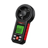 Anemómetro digital portátil HABOTEST HT5005 con pantalla, medidor de velocidad y temperatura del viento de alta precisión.