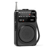 Radio portátil WDK FM/AM multibanda, tamaño: inglés (negro)