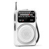 Radio portátil WDK FM/AM multibanda, tamaño: inglés (blanco)