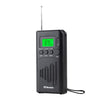 Radio digital portátil WDK FM/AM de banda completa con pantalla mini, tamaño: para la UE (negro)