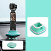 Soporte de escritorio antideslizante de silicona para DJI Osmo Pocket 4/3 con base adhesiva nano reutilizable para salpicadero de coche (azul).