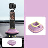 Soporte de escritorio antideslizante de silicona para DJI Osmo Pocket 4/3 con adhesivo nano reutilizable para salpicadero de coche (morado).