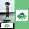 Soporte de escritorio antideslizante de silicona para DJI Osmo Pocket 4/3 con adhesivo nano reutilizable para salpicadero de coche (verde).