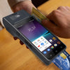 Terminal de punto de venta móvil para supermercados Z90F, caja registradora portátil con función NFC para tarjetas de crédito y enchufe europeo.