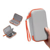 Estuche rígido de transporte de piel sintética PU para DJI Osmo Pocket 4/3 Creator Combo, bolsa de almacenamiento portátil para viajes con divisor (gris)