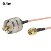 Cable de conexión RF RG316 SMA macho a PL259 UHF macho, longitud: 0,1 m