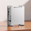 Soporte y concentrador Blueendless MAC908 para Mac Mini M4 con carcasa para SSD, 2 puertos USB 3.2, 2 puertos USB 2.0, ranura para SD/TF 4.0 y USB-C.