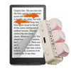 Teclado Bluetooth Hanlinyue High Axis Page-Book con función de giro de páginas (rosa)