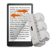 Teclado Bluetooth con función de pasar páginas para libros electrónicos de alto eje Hanlinyue (blanco)