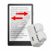 Teclado Hanlinyue de 2 teclas de alta velocidad con Bluetooth para pasar páginas, color blanco, para libros electrónicos.