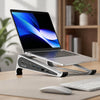 Soporte para portátil/tableta con puerto USB TYPE-C y base de expansión USB 3.0. Interfaces: 8 en 1, puerto de expansión/Ethernet.
