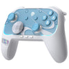 Mando inalámbrico EasySMX S10 para Nintendo Switch y Switch 2 con NFC, vibración HD y carcasa intercambiable (blanco)