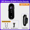Mini cámara de acción magnética 1080P, cámara corporal portátil con Wi-Fi, EIS, especificaciones: Kit deportivo