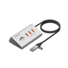 Divisor Blueendless de 5 puertos TYPE-C, concentrador de extensión de cable trenzado de 10 Gbps, interfaz: 15 W USB3.2 x 3 + SD/TF3.0