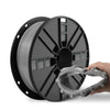 Filamento flexible TPU 95A para impresora 3D, 1,75 mm, bobina de 1 kg, material de impresión 3D de alta elasticidad (gris).