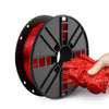 Filamento flexible TPU 95A para impresora 3D, 1,75 mm, bobina de 1 kg, material de impresión 3D de alta elasticidad (rojo).