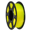 Filamento PETG para impresora 3D de 1,75 mm, bobina de 1 kg, material de impresión 3D de alta resistencia y durabilidad (amarillo transparente).