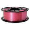 Filamento PETG con purpurina de 1,75 mm, bobina de 1 kg, efecto galaxia estrellada brillante, material resistente para impresión 3D (rojo rosado).