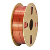 Filamento PLA de seda de doble color de 1,75 mm, bobina de 1 kg, material de impresión 3D metálico brillante con cambio de color mágico (oro + cobre).