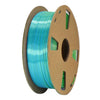 Filamento PLA de seda de doble color, 1,75 mm, bobina de 1 kg, material de impresión 3D metálico brillante con cambio de color mágico (azul + verde).