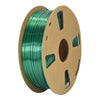 Filamento PLA de seda de doble color, 1,75 mm, bobina de 1 kg, material de impresión 3D metálico brillante con cambio de color mágico (azul oscuro + verde oscuro).