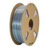 Filamento PLA de seda bicolor de 1,75 mm, bobina de 1 kg, material de impresión 3D metálico brillante con cambio de color mágico (plata + negro).
