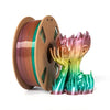 Filamento PLA Silk Rainbow de 1,75 mm, bobina de 1 kg, material de impresión 3D con degradado brillante que cambia de color mágico (Macarons).