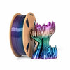 Filamento PLA Silk Rainbow de 1,75 mm, bobina de 1 kg, material de impresión 3D con degradado brillante que cambia de color mágico (Universo)