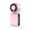 Ventilador de mano Semiconductor Ice Cooling de 5 velocidades Turbo Mini Ventilador de bolsillo Recargable USB-C Ventilador personal pequeño (Rosa)